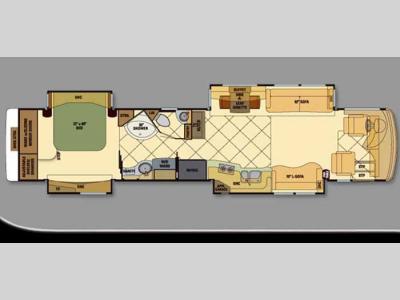 Floorplan - 2007 Newmar Essex 4502