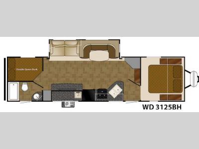 Floorplan - 2015 Heartland Wilderness 3125BH