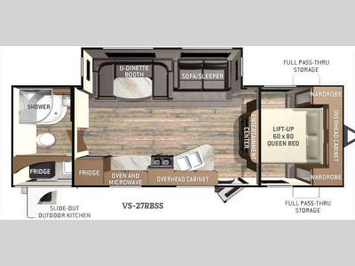 Floorplan - 2015 Cruiser ViewFinder Signature VS-27RBSS