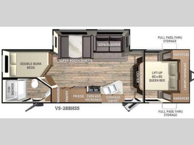 Floorplan - 2015 Cruiser ViewFinder Signature VS-28BHSS