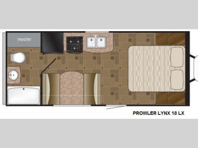 Floorplan - 2015 Heartland Prowler Lynx 18 LX Lynx