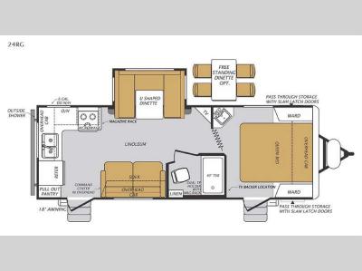 Floorplan - 2015 Forest River RV Wildcat Maxx 24RG