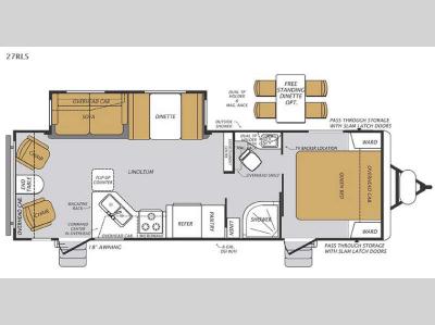 Floorplan - 2015 Forest River RV Wildcat Maxx 27RLS