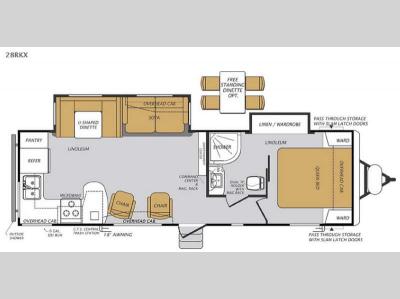 Floorplan - 2015 Forest River RV Wildcat Maxx 28RKX