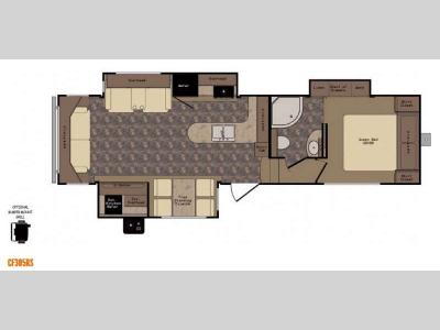 Floorplan - 2015 CrossRoads RV Cruiser CF305RS