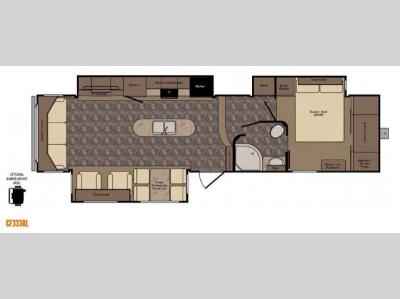 Floorplan - 2015 CrossRoads RV Cruiser CF333RL