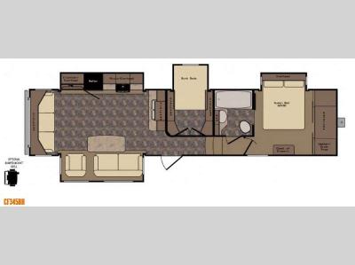 Floorplan - 2015 CrossRoads RV Cruiser CF345BH