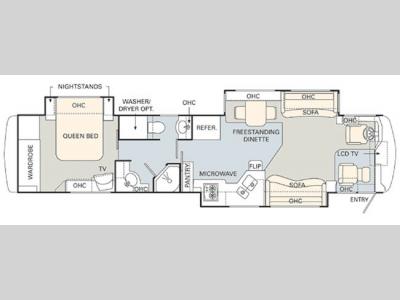 Floorplan - 2006 Monaco Dynasty 42 Diamond III