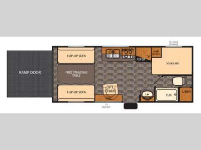 Floorplan - 2015 Forest River RV Vengeance Super Sport 19V
