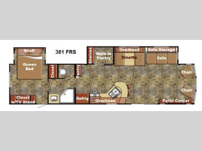 Floorplan - 2015 Gulf Stream RV Kingsport 381 FRS