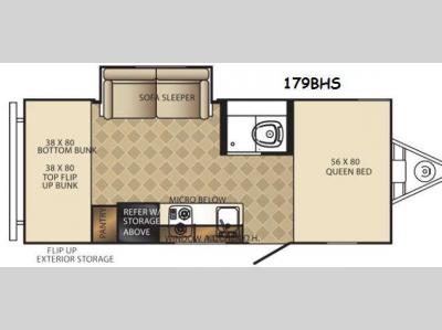 Floorplan - 2015 Palomino PaloMini 179BHS