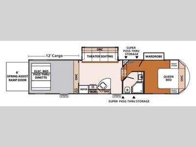 Floorplan - 2015 Forest River RV XLR Thunderbolt 300X12HP