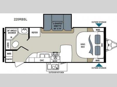 Floorplan - 2015 Dutchmen RV Aerolite 225RBSL