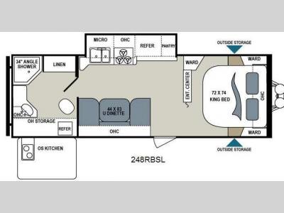 Floorplan - 2015 Dutchmen RV Aerolite 248RBSL