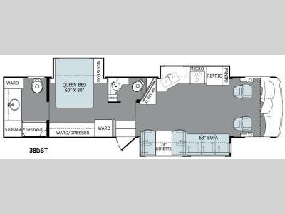 Floorplan - 2015 Holiday Rambler Ambassador 38DBT