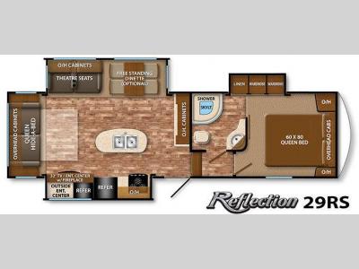 Floorplan - 2015 Grand Design Reflection 29RS