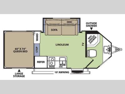 Floorplan - 2015 Forest River RV V-Cross Vibe 6506