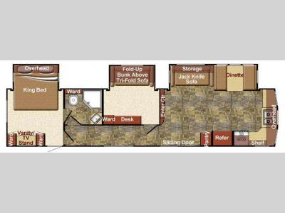 Floorplan - 2015 Gulf Stream RV Trailmaster 40 DEN