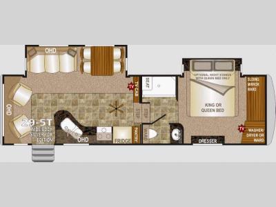 Floorplan - 2015 Northwood Arctic Fox 29-5T