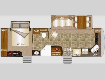 Floorplan - 2015 Northwood Arctic Fox 29L
