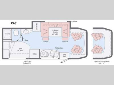 Floorplan - 2015 Winnebago View 24J