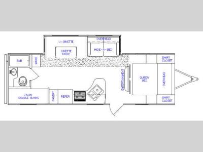 Floorplan - 2015 Prime Time RV Tracer 2670BHS