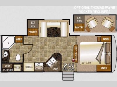 Floorplan - 2015 Northwood Arctic Fox 24J