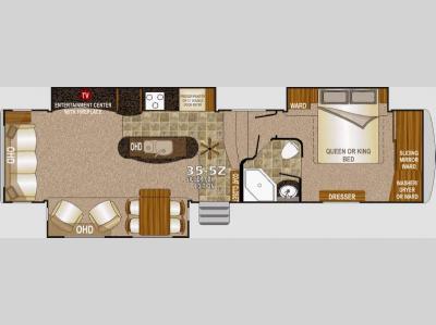 Floorplan - 2015 Northwood Arctic Fox 35-5Z