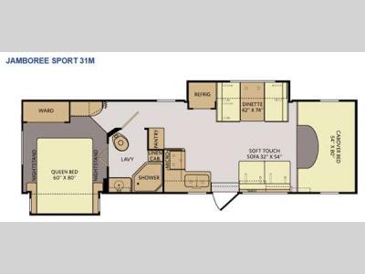 Floorplan - 2015 Fleetwood RV Jamboree Sport 31M