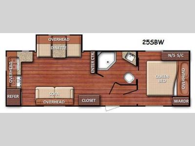Floorplan - 2015 Gulf Stream RV Innsbruck 25SBW
