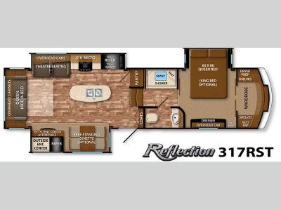 Floorplan - 2015 Grand Design Reflection 317RST