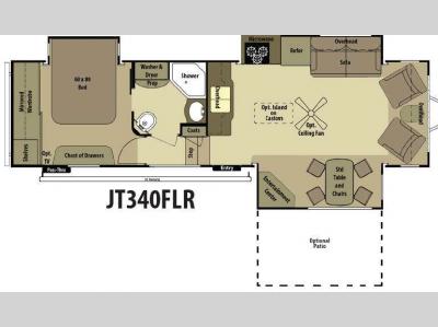 Floorplan - 2015 Open Range RV Journeyer JT340FLR
