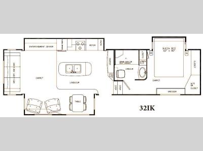 Floorplan - 2015 NuWa HitchHiker 32IK