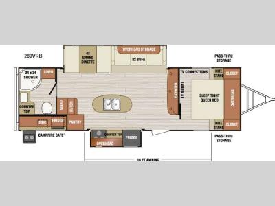 Floorplan - 2015 Venture RV SportTrek 280VRB