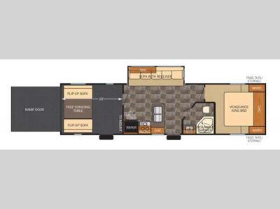 Floorplan - 2015 Forest River RV Vengeance Super Sport 31V