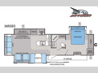 Floorplan - 2015 Jayco Jay Flight 34RSBS