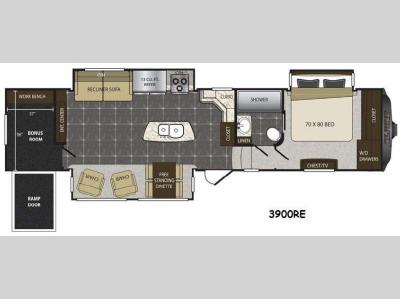 Floorplan - 2015 Keystone RV Alpine 3900RE