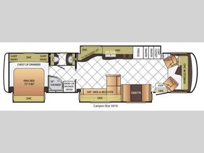 Floorplan - 2015 Newmar Canyon Star 3919