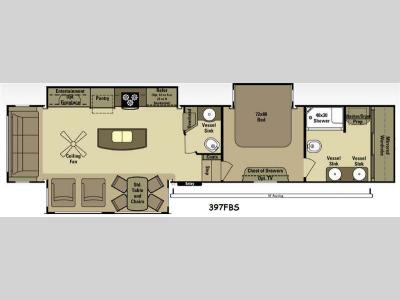 Floorplan - 2015 Open Range RV 3X 397FBS