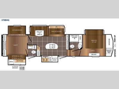 Floorplan - 2015 Prime Time RV Crusader 370BHQ