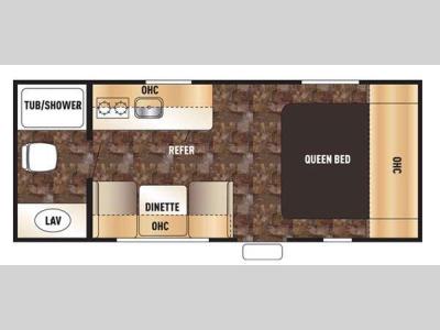 Floorplan - 2015 Forest River RV Cherokee Wolf Pup 16FQ