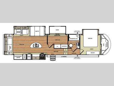 Floorplan - 2015 Forest River RV Wildwood Heritage Glen 368RLBH