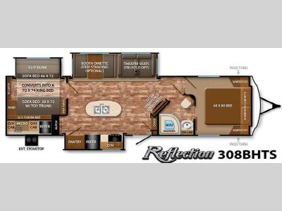 Floorplan - 2015 Grand Design Reflection 308BHTS