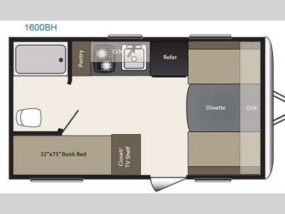 Floorplan - 2015 Keystone RV Summerland Mini 1600BH