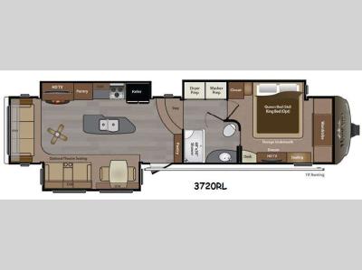 Floorplan - 2015 Keystone RV Montana 3720 RL