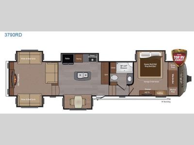 Floorplan - 2015 Keystone RV Montana 3790 RD