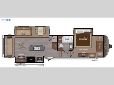 Floorplan - 2015 Keystone RV Montana 3160 RL