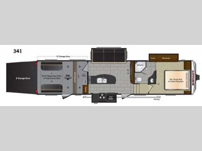 Floorplan - 2015 Keystone RV Impact 341