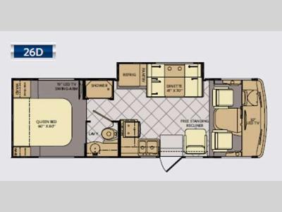 Floorplan - 2015 Fleetwood RV Flair 26D
