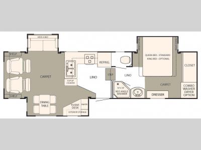 Floorplan - 2007 NuWa HitchHiker Discover America 31 LKTG
